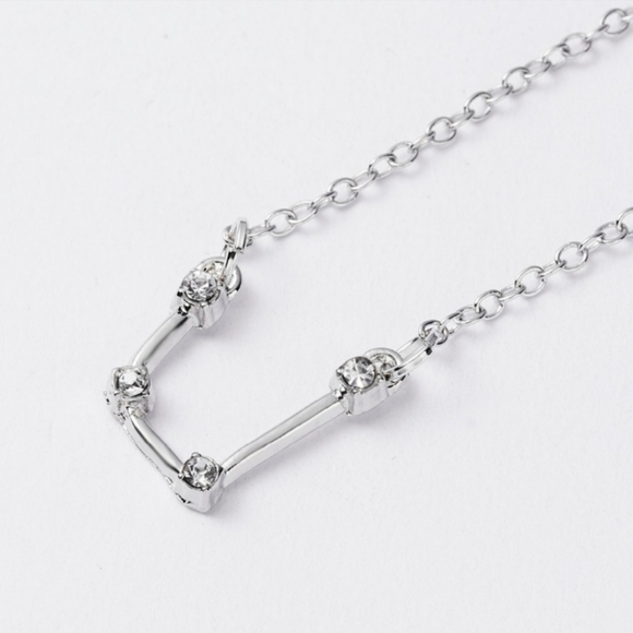 Aquarius Zodiac Constellation Necklace - Picture 2 of 5